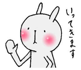 Cheeks shiny rabbit sticker #12164391