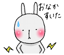 Cheeks shiny rabbit sticker #12164394