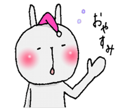 Cheeks shiny rabbit sticker #12164398