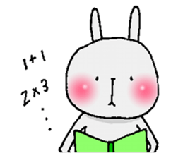 Cheeks shiny rabbit sticker #12164402