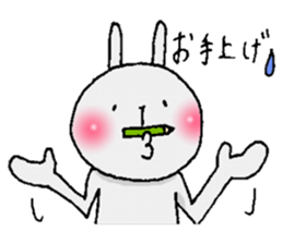 Cheeks shiny rabbit sticker #12164404