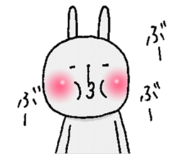 Cheeks shiny rabbit sticker #12164408