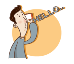 Lonely Guy sticker #12164496