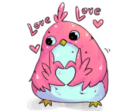 crazy in love bird sticker #12164617