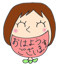 Women's work stamp sticker #12164737