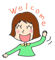 Women's work stamp sticker #12164748