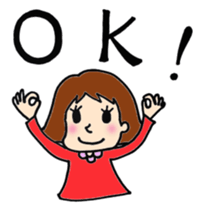 Women's work stamp sticker #12164772