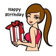 Lala and her yoga life sticker #12165015