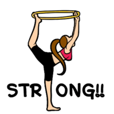 Lala and her yoga life sticker #12165017