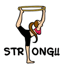 Lala and her yoga life sticker #12165017