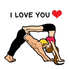 Lala and her yoga life sticker #12165019