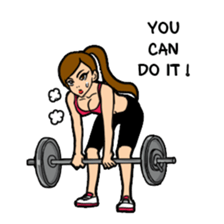 Lala and her yoga life sticker #12165020