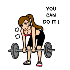 Lala and her yoga life sticker #12165020