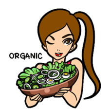 Lala and her yoga life sticker #12165023