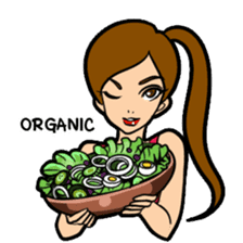 Lala and her yoga life sticker #12165023