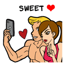 Lala and her yoga life sticker #12165024