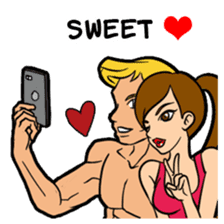 Lala and her yoga life sticker #12165024