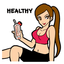 Lala and her yoga life sticker #12165030