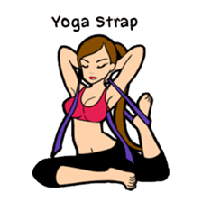 Lala and her yoga life sticker #12165034