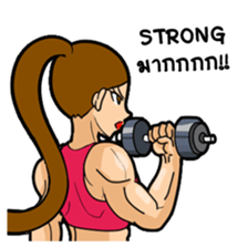 Lala and her yoga life sticker #12165035