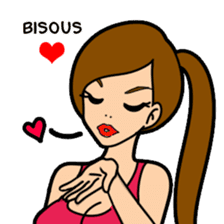 Lala and her yoga life sticker #12165037