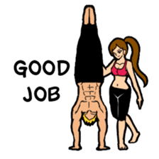 Lala and her yoga life sticker #12165046