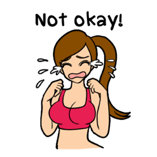 Lala and her yoga life sticker #12165050