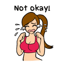 Lala and her yoga life sticker #12165050