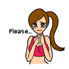 Lala and her yoga life sticker #12165053