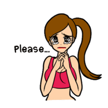 Lala and her yoga life sticker #12165053