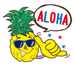 Mr.Aloha Pineapple 2 sticker #12165259