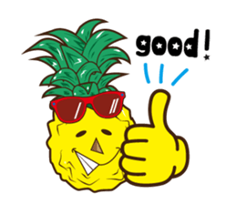 Mr.Aloha Pineapple 2 sticker #12165261