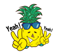 Mr.Aloha Pineapple 2 sticker #12165268