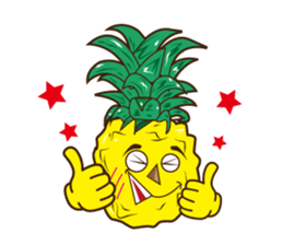 Mr.Aloha Pineapple 2 sticker #12165270