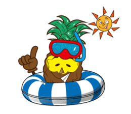 Mr.Aloha Pineapple 2 sticker #12165274