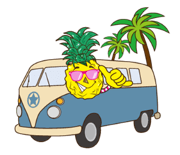 Mr.Aloha Pineapple 2 sticker #12165277