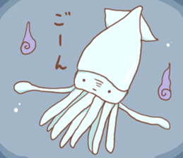 Creature of the deep sea Sticker. sticker #12166143