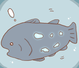 Creature of the deep sea Sticker. sticker #12166149