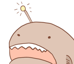 Creature of the deep sea Sticker. sticker #12166168