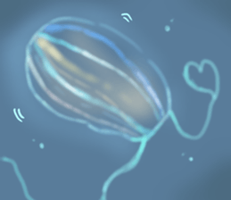 Creature of the deep sea Sticker. sticker #12166173