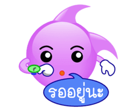 purple bubble life sticker #12167415