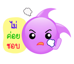 purple bubble life sticker #12167417