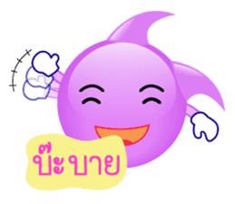 purple bubble life sticker #12167422