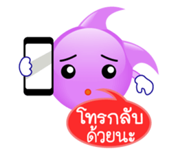 purple bubble life sticker #12167429