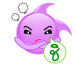 purple bubble life sticker #12167432