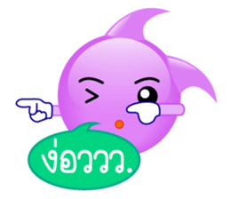 purple bubble life sticker #12167441