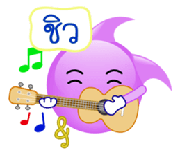 purple bubble life sticker #12167443