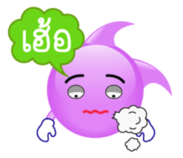 purple bubble life sticker #12167453