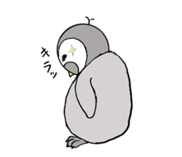 penguin chicks sticker #12167540