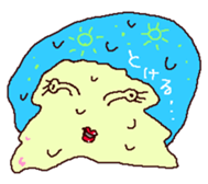 Snail from outer space. sticker #12168502